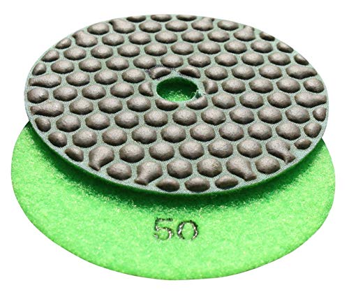 STADEA Dry Diamond Polishing Pad 4"Grit 50 For Stone Glass Marble Concrete Polishing