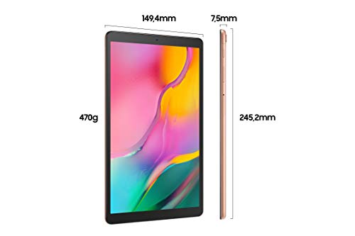 SAMSUNG Galaxy Tab A (2019,4G/LTE) SM-T515 32GB 10.1" Factory Unlocked Wi-Fi + 4G/LTE Tablet - International Version (Gold)