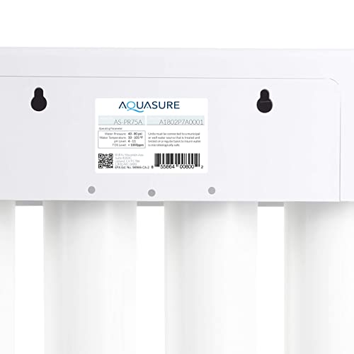 Aquasure Signature Series 64,000 Grains Complete Whole House Water Treatment System with Digital Metered Control Water Softener, Conditioner and 75 GPD RO Reverse Osmosis Filtration for 4-6 bathrooms