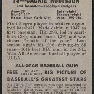 1949 Leaf #79 JACKIE ROBINSON Rookie Card Brooklyn Dodgers HOF REPRINT - Baseball Card