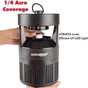 DynaTrap DT700 Outdoor Insect and Mosquito Trap UV LED, Atrakta Lure, 1/4 Acre, Black