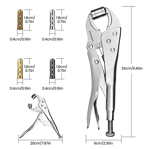 Dianman Heavy Duty Aglet Crimping Tool Shoelace Aglets Tool for Repair Shoelace Tips End Hoodie Aglets Plier Aglets Installation Tool (Metal)