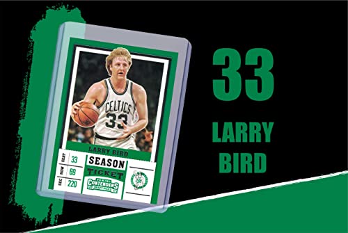 Larry Bird Basketball Cards Assorted (5) Bundle - Boston Celtics Trading Card Gift Pack