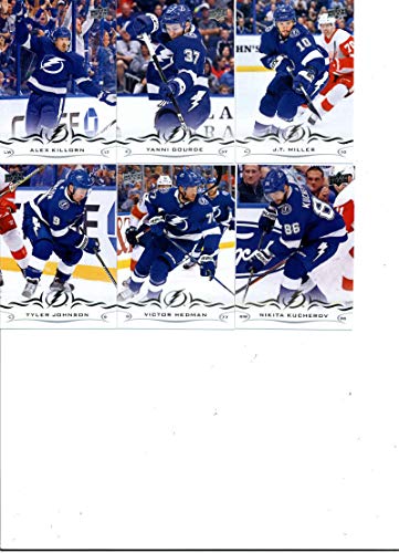 2018-19 Upper Deck Series 1 and 2 Hockey Complete Tampa Bay Lightning Team Set of 13 Cards: Steven Stamkos(#159), Andrei Vasilevskiy(#160), Ryan McDonagh(#161), Ondrej Palat(#162), Brayden Point(#163), Mikhail Sergachev(#164), Anton Stralman(#165), Nikita