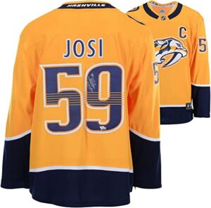 roman josi nashville predators autographed gold fanatics breakaway jersey - autographed nhl jerseys