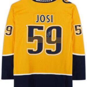 Roman Josi Nashville Predators Autographed Gold Fanatics Breakaway Jersey - Autographed NHL Jerseys