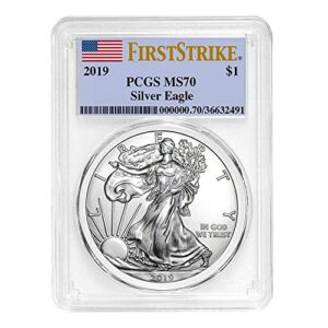 2019 american silver eagle first strike $1 ms-70 pcgs