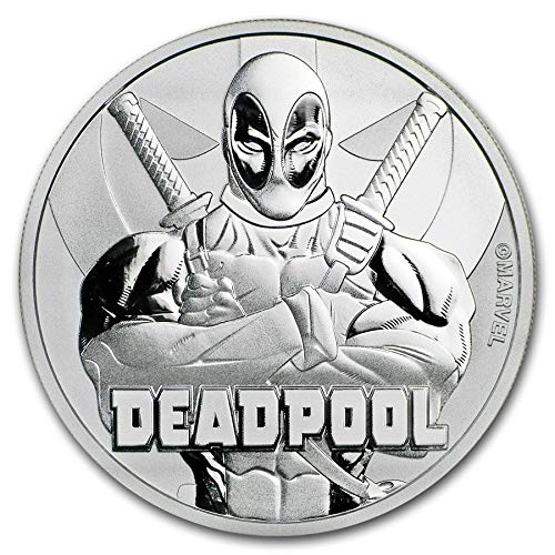 2018 Tuvalu 1 oz .999 Silver Marvel Series Deadpool BU $1 Brilliant Uncirculated