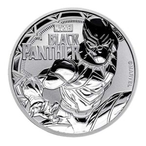 2018 Tuvalu 1 oz .999 Silver Marvel Black Panther $1 Brilliant Uncirculated