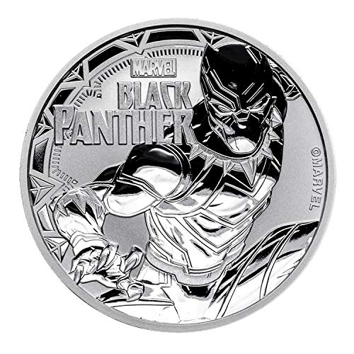 2018 Tuvalu 1 oz .999 Silver Marvel Black Panther $1 Brilliant Uncirculated