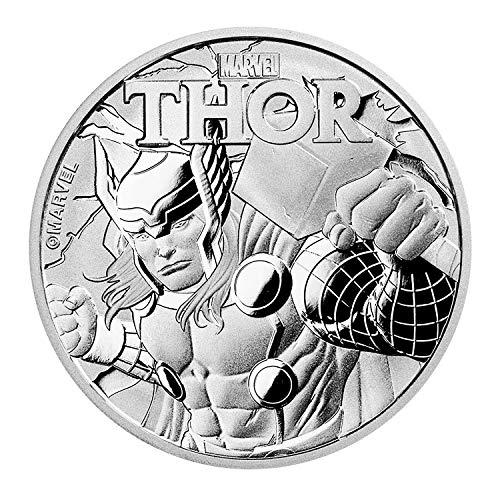 2018 Tuvalu 1 oz .999 Silver Marvel Series Thor BU $1 Brilliant Uncirculated