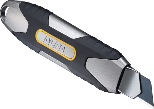 OLFA 18mm Heavy-Duty Utility Knife (MXP-AL) - Multi-Purpose No-Slip Grip Precision Knife w/All Aluminum Handle & Snap-Off Blade, Replacement Blades: Any OLFA 18mm Blade