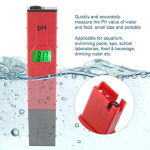 Mumusuki Protable LCD Digital PH Meter Pen of Tester Food Beverage Aquarium Pool Water Quality Wine Urine Automatic Calibration