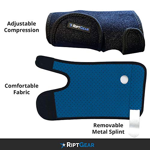 RiptGear Carpal Tunnel Wrist Brace Support - Adjustable Wrist Brace for Women and Men - Hand & Wrist Splint Compression Support for Tendonitis Wrist Brace for Carpal Tunnel - Left Hand