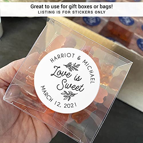 Love is sweet stickers, Love is sweet labels, Party Favor Stickers, Honey wedding favor labels F16:19