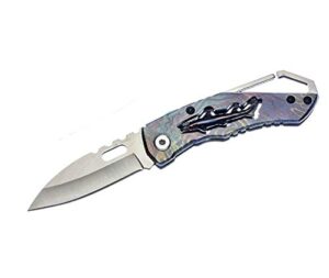 attractionoil gifts shark pocket knife with carbiner clip and metal handle