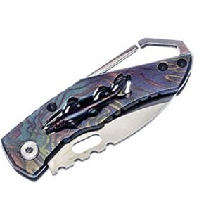 AttractionOil Gifts Shark Pocket Knife with Carbiner Clip and Metal Handle