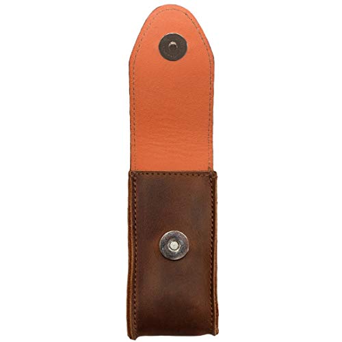 Hide & Drink, Case Compatible with Swiss Army Knife, Handmade from Full Grain Leather - Bourbon Brown