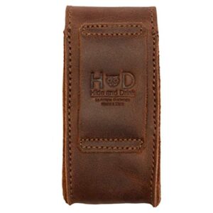 Hide & Drink, Case Compatible with Swiss Army Knife, Handmade from Full Grain Leather - Bourbon Brown