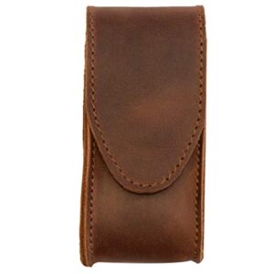Hide & Drink, Case Compatible with Swiss Army Knife, Handmade from Full Grain Leather - Bourbon Brown