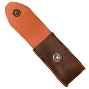 Hide & Drink, Case Compatible with Swiss Army Knife, Handmade from Full Grain Leather - Bourbon Brown