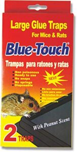 blue touch mouse glue traps, excellent mouse glue traps glue boards for rats, mice and pests. large size. 0.8 x 8.5 x 4.5 inches - 9 packs/18 traps (red)