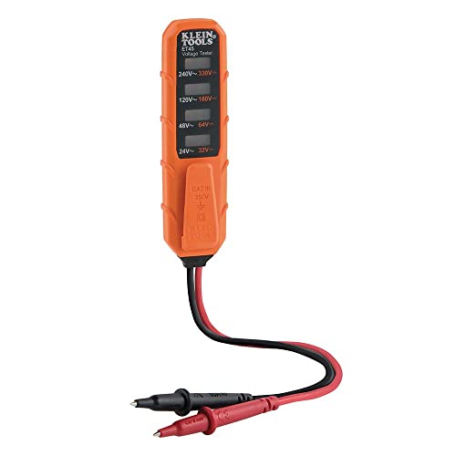 Klein Tools ET45 Voltage Tester, AC Voltage, DC Voltage, Low Voltage Electric Tester, No Batteries Needed