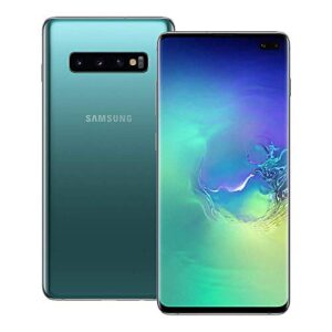 samsung galaxy s10+ plus 128gb+8gb ram sm-g975f/ds dual sim 6.4" lte factory unlocked smartphone international model no warranty (prism green)