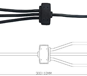 Sunway Solar Panel Connectors,Extension Cable Connect 3 Solar Panels to 12V Battery with Two SAE Polarity Reverse Adapters for 12Volt Solar Charger,Solar Maintainer and Solar Charging Kits