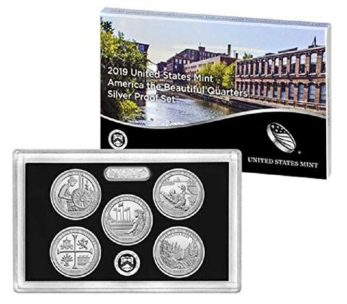 2019 S America the beautiful 2019 S Silver Quarter Proof Set America the Beautiful With Box and COA Silver Proof