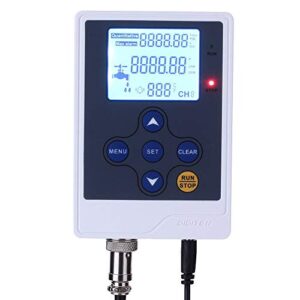 DIGITEN Water Flow Control Meter LCD Display Controller+G1" Water Flow Hall Effect Sensor Flow Meter 1-60L/min+G1" Solenoid Valve Normally Closed N/C+DC 12V Power Adapter
