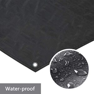 Alvantor Heavy Duty Tarp Waterproof 10'x10' Tarpaulin Ground Trailer with Rust Grommet Weather Resistant Cover Outdoor Camping 10 Mil Thick PE Floor Lightweight Mat