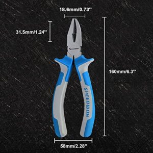 SPEEDWOX 6" Breaker Grozer Pliers Breaking Pliers Professional Breaking and Grozing Pliers Nibble Glass for Stained Glass Work Durable Tool