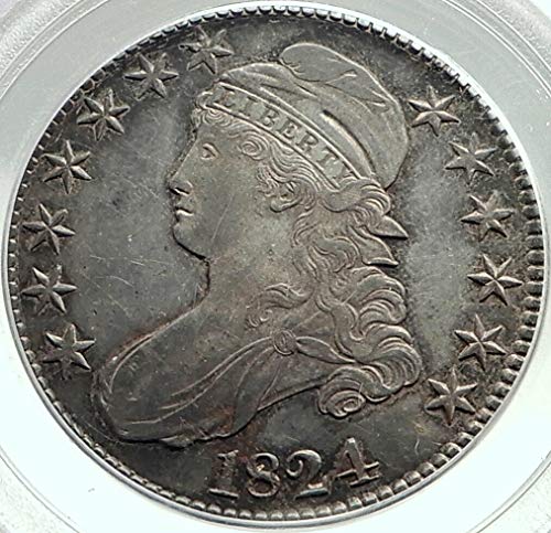 1824 1824 UNITED STATES Capped Liberty Bust Half Dolla Denomination_in_description AU 50 PCGS