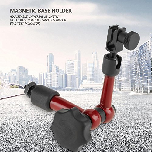 Yosoo Adjustable Universal Magnetic Metal Alloy Base Holder Flexible Stand for Digital Dial Test Indicator