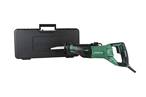 Metabo HPT Reciprocating Saw | Corded | 11-Amp | Variable Speed | Orbital Function Switch | Bevel Gear Drive System | Adjustable Pivot Foot | CR13VST