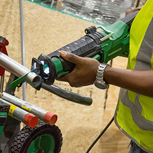 Metabo HPT Reciprocating Saw | Corded | 11-Amp | Variable Speed | Orbital Function Switch | Bevel Gear Drive System | Adjustable Pivot Foot | CR13VST