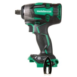 metabo hpt 18v cordless impact wrench | 225'-lbs of torque | 1/2" square drive | ip56 compliant | led light | 4-stage electronic speed switch | brushless | tool only - no battery | wr18dbdl2q4