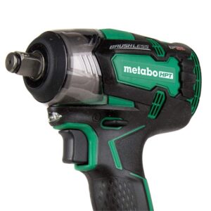 Metabo HPT 18V Cordless Impact Wrench | 225'-LBS of Torque | 1/2" Square Drive | IP56 Compliant | LED Light | 4-Stage Electronic Speed Switch | Brushless | Tool Only - No Battery | WR18DBDL2Q4