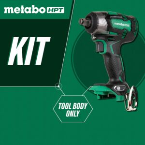 Metabo HPT 18V Cordless Impact Wrench | 225'-LBS of Torque | 1/2" Square Drive | IP56 Compliant | LED Light | 4-Stage Electronic Speed Switch | Brushless | Tool Only - No Battery | WR18DBDL2Q4