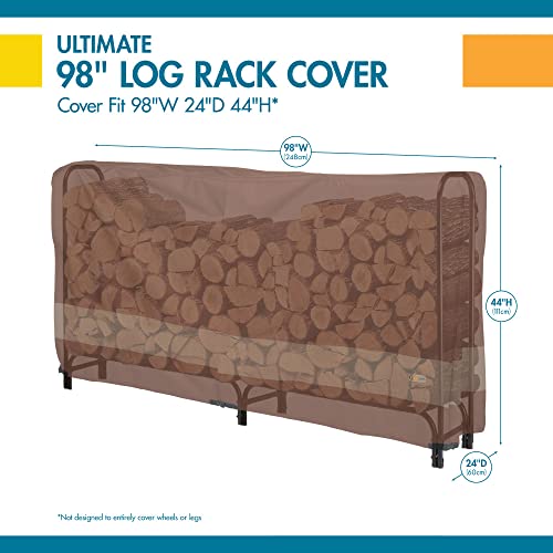Duck Covers Ultimate Waterproof Log Rack Cover, 98 Inch