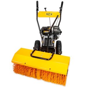 Stark USA Dirt/Debris Power Sweeper 31" Brush Broom in Clearing Path 7HP Engine Gas Walk-Behind for Leaves, Dirt, and Gravel