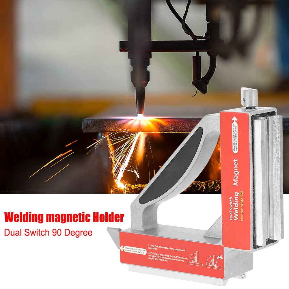 FTVOGUE Dual Switch 90 Degree Magnet Welding Fixture Strong Magnetic Welder Jig Holder