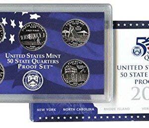 2001 S U.S. Mint Proof State Quarter Set - 5 Coins - OGP Original Government Packaging Superb Gem Uncirculated