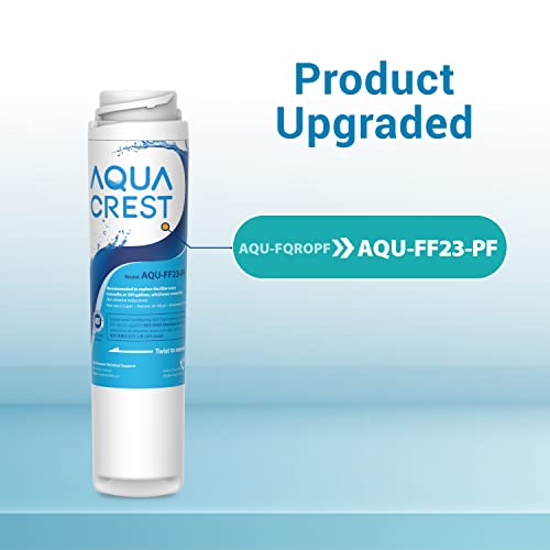 AQUA CREST FQROPF, FQSLF Under Sink Water Filter, Replacement for FQROPF, FQSLF, GXSV65R, GQSV65R, PXRQ15F, PNRQ15F, NSF 42 Certified (2 Pack), Model No.AQU-FF23-PF