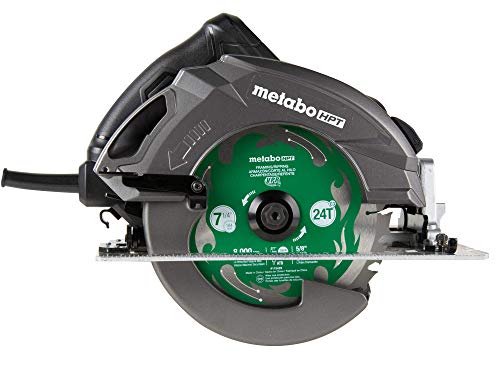 Metabo HPT Circular Saw | 7-1/4-Inch | 15-Amp Motor | 6800 RPM | Electric Brake | Dust Blower | C7BUR