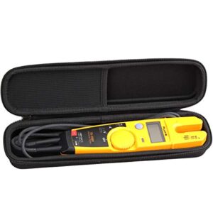 aproca hard carry travel case for fluke t5-1000 / t6-1000 / t6-600 / fluke t5600 electrical voltage continuity and current tester