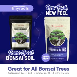 Bonsai Outlet Premium Bonsai Soil - Tinyroots 2.25 Quart Soil Blend for Finished Bonsai, Ideal for Water Retention and Root Development, Made from Genuine Akadama, Red Lava Rock and Pumice