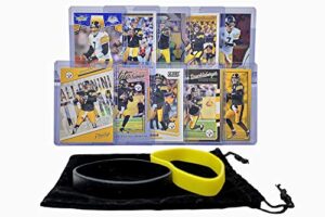 ben roethlisberger football cards assorted (10) bundle - pittsburgh steelers trading card