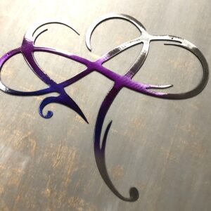 Infinity Heart Metal Wall Art -Always & Forever Infinity